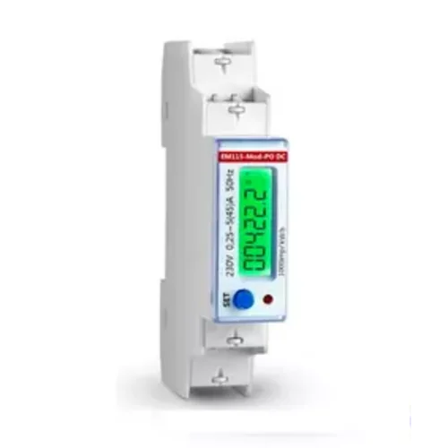 Счётчик электрической энергии EM115-MOD-PO DC, интерфейс RS485 MODBUS. крепление DIN